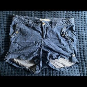 Torrid chambray shorts